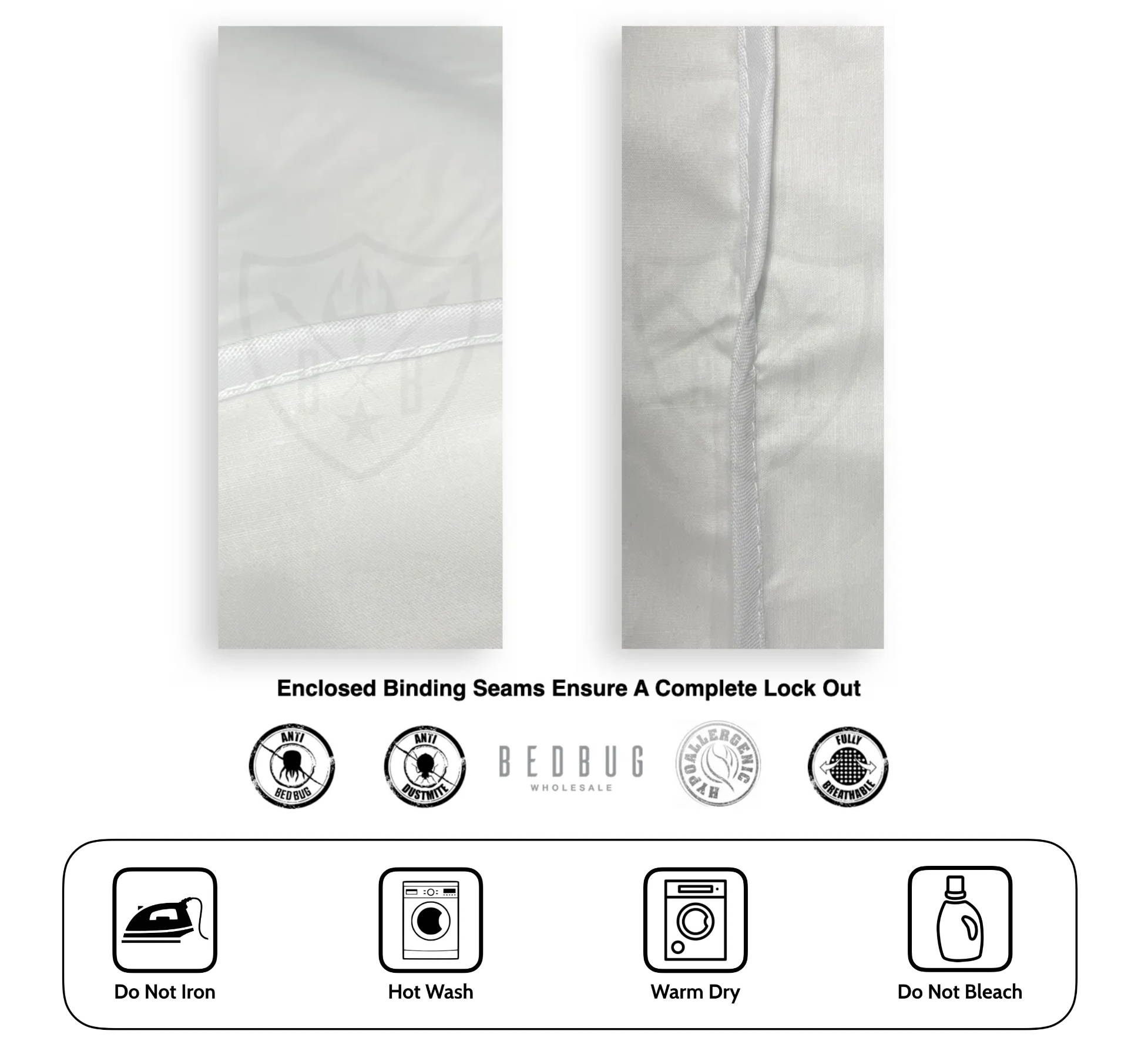 Waterproof Dust Mite Pillow Protector Bed Bug Wholesale